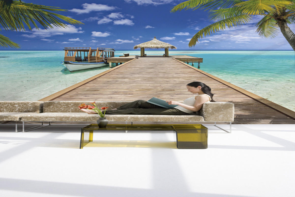 Wallpapers 8-921, Beach Resort Wallpapers 8-921, Beach Resort