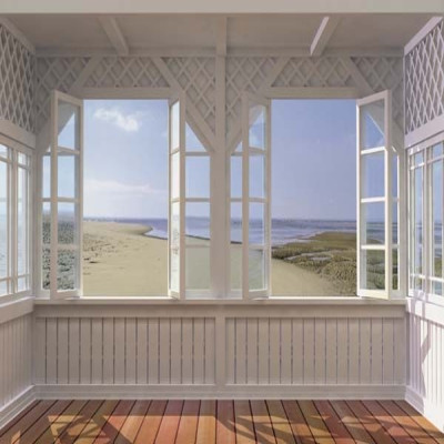 Divar kağızları kataloqu - 8-100, Veranda sea view Divar kağızları kataloqu - 8-100, Veranda sea view