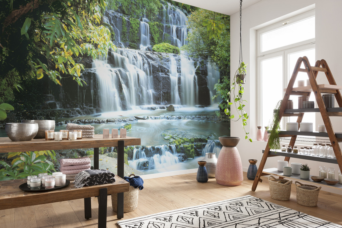 Divar kağızları 8-256, Pura Kaunui Falls Divar kağızları 8-256, Pura Kaunui Falls